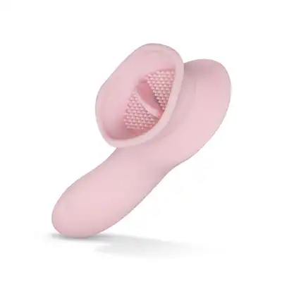 Teazers - Clitoral Stimulator With Thong Pink. Wibrator do stymulacji łechtaczki typu lay-on, intensywne wypustki i języczek