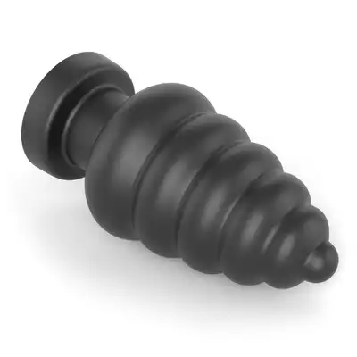 LoveToy - King Sized Vibrating Anal Cracker. Ekstra gruby, z 3 prędkościami, przyssawką i realistycznym pvc
