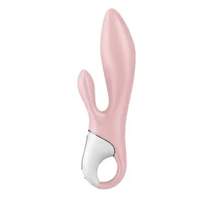 Satisfyer - Air Pump Bunny 3 Pink. Intensywnie stymulujący wibrator z króliczkiem i nadmuchiwaną końcówką dla niezrównanych doznań