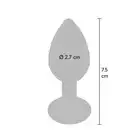 ToyJoy - Disco Diamond Plug Small. Korek analny o unikatowej teksturze, ozdobiony lśniącym kryształkiem.