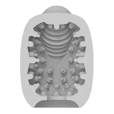 VIBEGGS - Naughty Nubs Vibrating Masturbation Sleeve. Wibrujący rękaw do masturbacji z miękkimi wypustkami, nowa generacja przyjemności