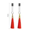 LoveToy - Glamour Tassel Nipple Clamp. Regulowane zaciski na sutki, intensywna przyjemność z delikatnym naciskiem