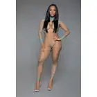 BeWicked - Sweet Desires Bodystocking TUR/OS. Turkusowy bodystocking na całe ciało  z siateczki dla zmysłowej elegancji