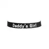 Rimba - Collar Daddy's Girl. Stylowa i odważna obroża z napisem „Daddy's Girl”, wykonana z wysokiej jakości silikonu, zapewniająca komfort i efektowny wygląd