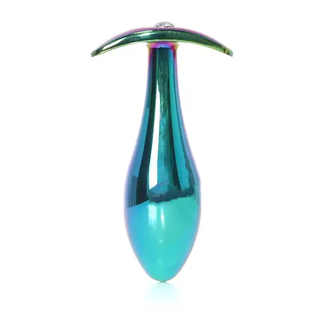 B-Series - Jewellery Multicolour Plug Clear L. Ekskluzywna biżuteria analna z transparentnym diamencikiem, idealna do stylowych i intensywnych doznań