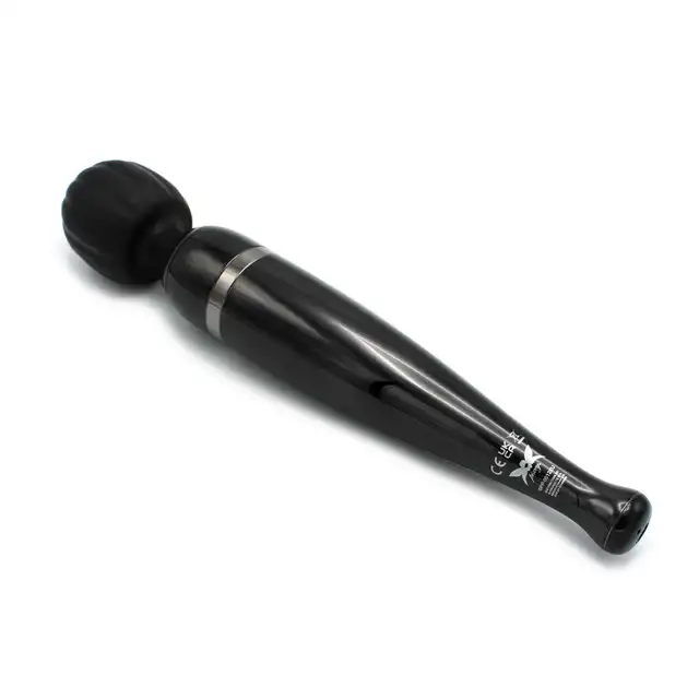 Pixey - Deluxe Black Chrome. Potężny wibrator magiczna różdżka, bezprzewodowy, moc, elegancja i nieprzerwana przyjemność