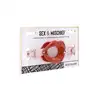 Sportsheets - Peaches'n CreMe Silicone Lips. Silikonowy knebel z brokatem w kształcie kuszących ust. Usta, które mówią wszystko