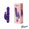 Teazers - Silicone Rabbit Vibrator Purple. Wyjątkowy wibrator króliczek z wieloma wypustkami, klasyka w nowoczesnej formie