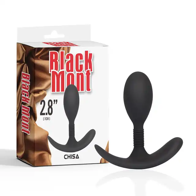 Chisa - Black Mount Anal Play Plug S. Idealny dla początkujących plug analny z wysokiej jakości silikonu
