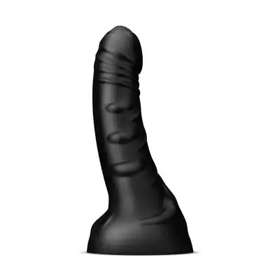 BUTTR - Black Hawk Curved Anal Dildo. Czarne zakrzywione dildo analne B intensywna stymulacja prostaty