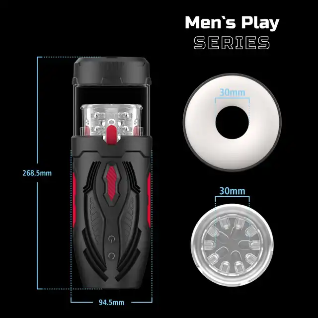 Erospace - Men's Play Automatic Male Masturbator. Męski masturbator z funkcją rotacji i ruchu posuwistego, realistyczne doznania na wyciągnięcie ręki