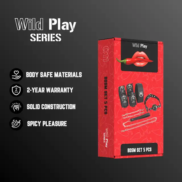 Erospace - Wild Play BDSM Set. Kompletny zestaw BDSM, odkryj nowy wymiar kontroli i przyjemności