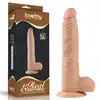 LoveToy - Real Extrime Dildo 9". Wielki realistyczny wibrator z przyssawką
