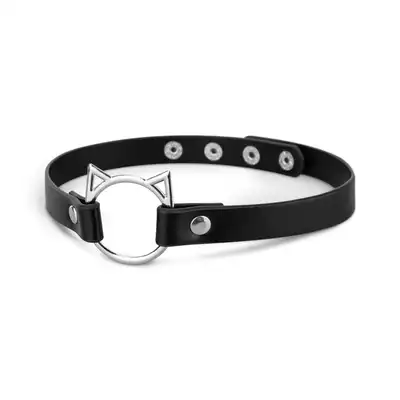 Bedroom Fantasies – Kitty Choker Black. Elegancka obroża z kocim motywem