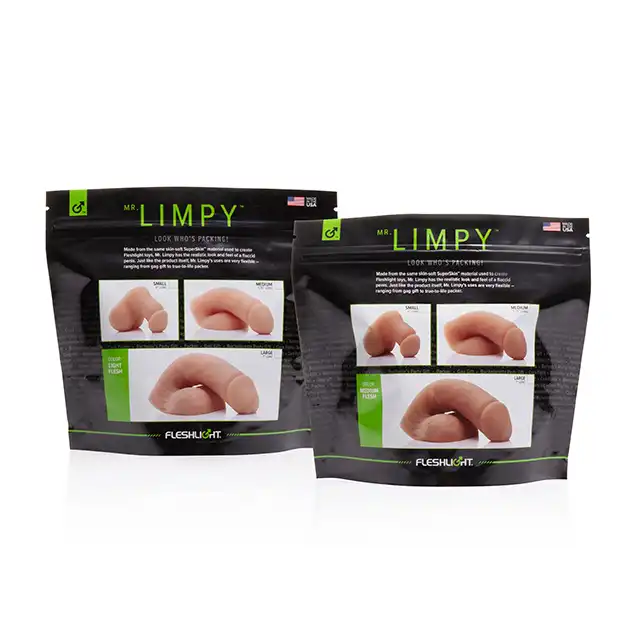 Fleshlight - Mr. Limpy Medium Beige. Realistyczny packer penis z wyjątkowym materiałem Real Feel Super Skin 