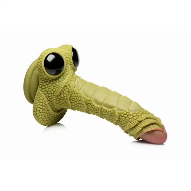 Creature Cocks - Scaled Swamp Monster Dildo. Dildo w kształcie łuskowanego potwora z bagien, fantazyjny design i intensywna stymulacja