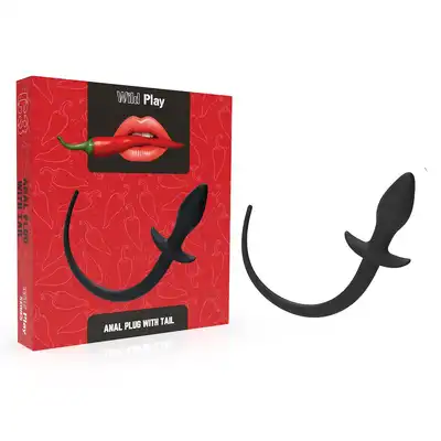 Erospace - Wild Play Anal Plug With Tail. Silikonowy korek analny z ogonem. Pikanteria, która pobudza zmysły!