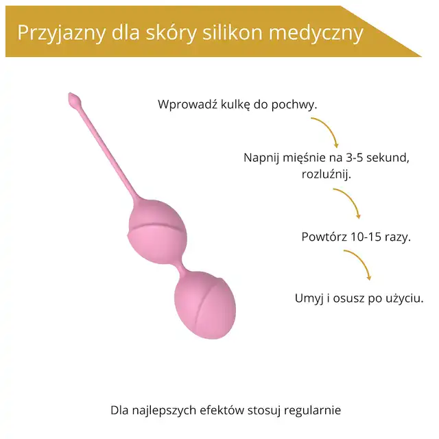 Erospace - Sweet Play Kegel Balls. Kulki Kegla Sweet Play, trening mięśni dna miednicy z subtelną przyjemnością