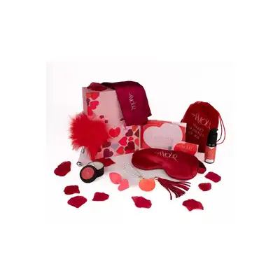 Amour - The Hearts Of Love Happy Heart Kit. Atrakcyjny zestaw gadżetów erotycznych, stwórz romantyczną atmosferępełną intymności