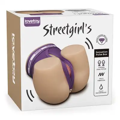 Lovetoy - Streetgirl’s Dual Motor Sensation Pulse. Realistyczny, wodoodporny masturbator z technologią podwójnych wibracji i dopracowaną anatomicznie konstrukcją.