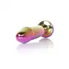 Bseries -  Jewellery Multicolour Penis Plug Clear M. Elegancka biżuteria analna z stali nierdzewnej z diamencikiem, zapewniająca stymulację i bezpieczeństwo