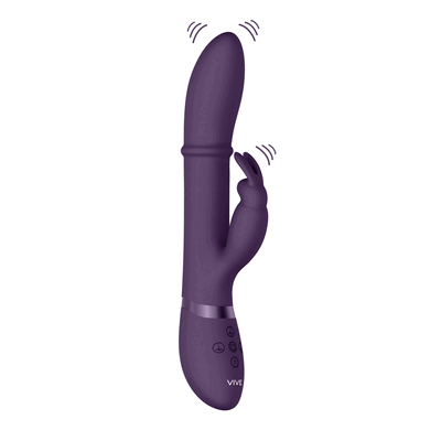 Vive - Halo Ring Rabbit Vibrator Purple. Luksusowy, zaawansowany wibrator, który łączy innowacyjność, przyjemność i wygodę w jednym produkcie