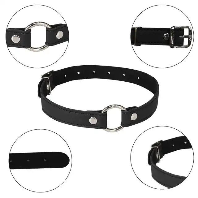 Erospace - Wild Play Chocker with Ring C17. Elegancka obroża na szyję z metalowym pierścieniem, podkreśl swoją dominację