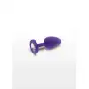 ToyJoy - Diamond Booty Jewell Small. Fioletowy korek analny, przyozdobiony kryształkiem. Nie bój się lśnić!