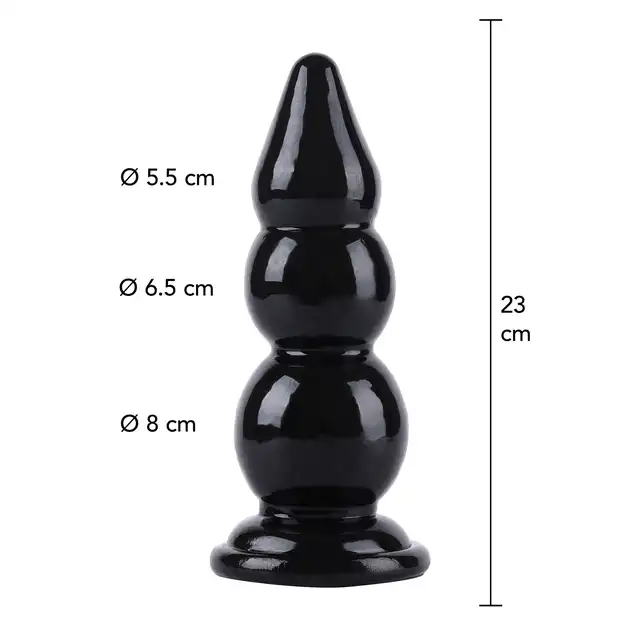 Hidden Desire - Extreme Buttplug Balls XL 23cm. Zabawka analna z szeroką podstawą, gładką powierzchnią i bezpieczną konstrukcją