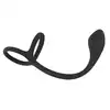 Black Velvets - Cock&amp;Ball Ring with Butt Plug - Korek analny z pierścieniami na penisa i jądra 3w1. Idealny także do stymulacji prostaty.