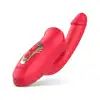 Teazers - Dildo with Clitoris Stimulator. Wyjątkowy wibrator do intensywnej stymulacji wewnętrznej i zewnętrznej, wibracje i lizanie