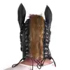 O-Products - Unique Leather Horse Head Mask. Niesamowita, realistyczna maska konia.
