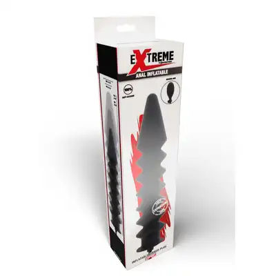 Hidden Desire - Inflatable Ribbed Plug Expert. Nadmuchiwany korek analny z żebrowaniami, zabawka dla ekspertów