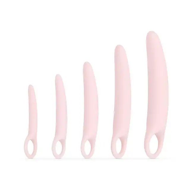 Teazers - Vaginal Dilator Set. Różowy zestaw 5 rozszerzaczy waginalnych, idealny dla osób pragnących poprawić elastyczność
