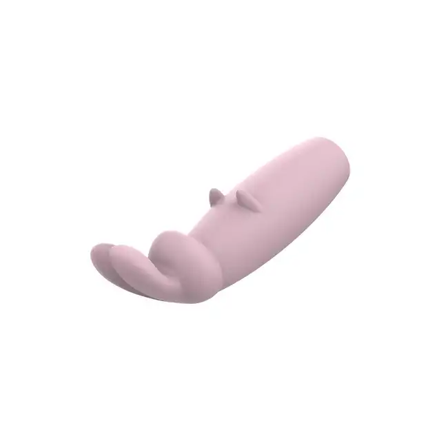 Nude - Hazel Rabbit Massager. Niewielki wibrator z króliczymi uszkami do stymulacji łechtaczki z 10 wibracjami i 3 prędkościami
