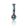 Bseries - Jewellery Multicolour Curved Plug S. Ekskluzywny, anatomicznie wyprofilowany korek analny z metalu, wzbogacony o elegancki design i możliwość personalizacji doznań