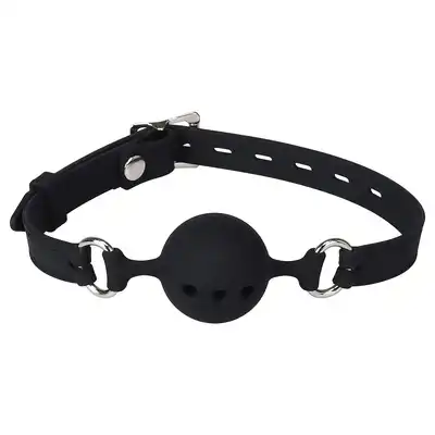 Erospace - Wild Play Mouth Gag with Silicone Ball. Knebel z silikonową piłką, subtelna kontrola i intensywne doznania