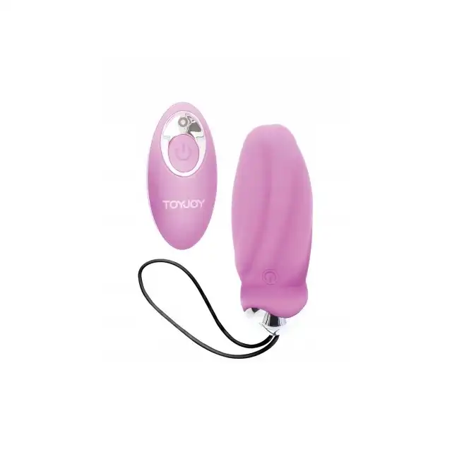ToyJoy You Crack Me Up - Różowe jajeczko wibrujące z 7 trybami wibracji i ruchomymi koralikami, sterowane na pilota.
