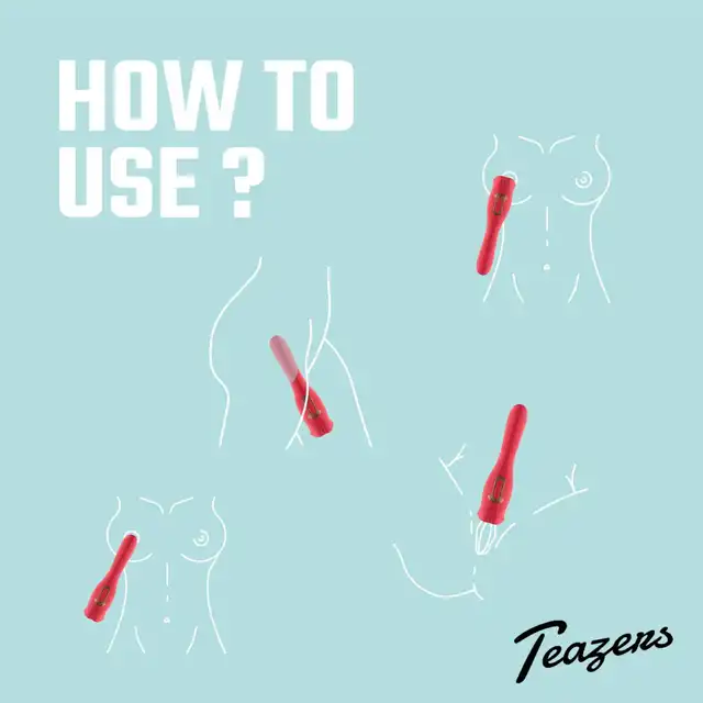 Teazers - Vibrator with Licking Clitoris Stimulator. Wibrator o dwóch końcówkach, idealna stymulacja łechtaczki i punktu G