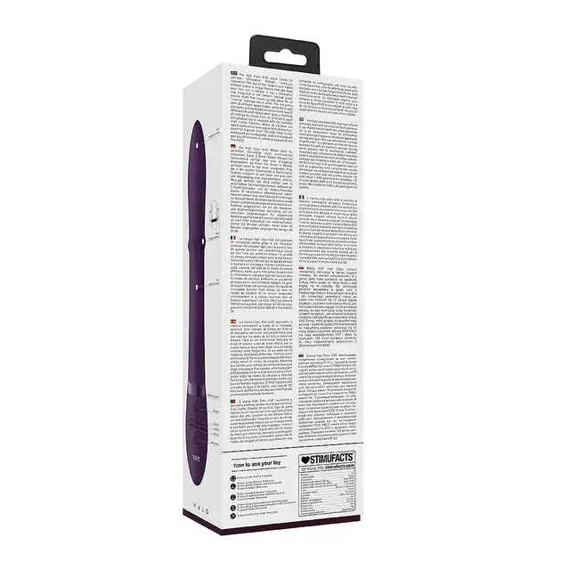 Vive - Halo Ring Rabbit Vibrator Purple. Luksusowy, zaawansowany wibrator, który łączy innowacyjność, przyjemność i wygodę w jednym produkcie