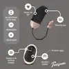 Teazers - Ribbed Vibrating Egg With Remote Control. Żebrowane wibrujące jajeczko z pilotem, pełna kontrola i komfort