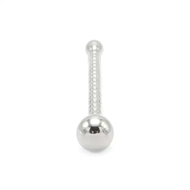 Kiotos SteelSeries - Solid Penis Plug Long Wand 10mm. Długi dilator z kulą – 10 mm, stal nierdzewna