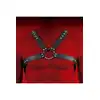 Virgite - Man Bondage Body Harness Mod. 3 Black. Wykonany z ekologicznej skóry, idealny dla osób szukających wygody, stylu i intensywnych doznań w grach BDSM