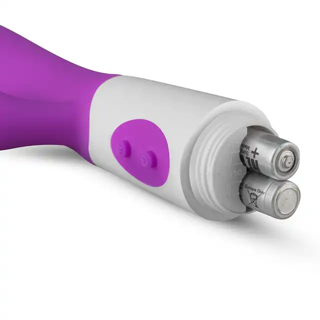 Teazers - Realistic Rabbit Vibrator Purple. Podwójny wibrator z stymulującymi żłobieniami, idealna stymulacja