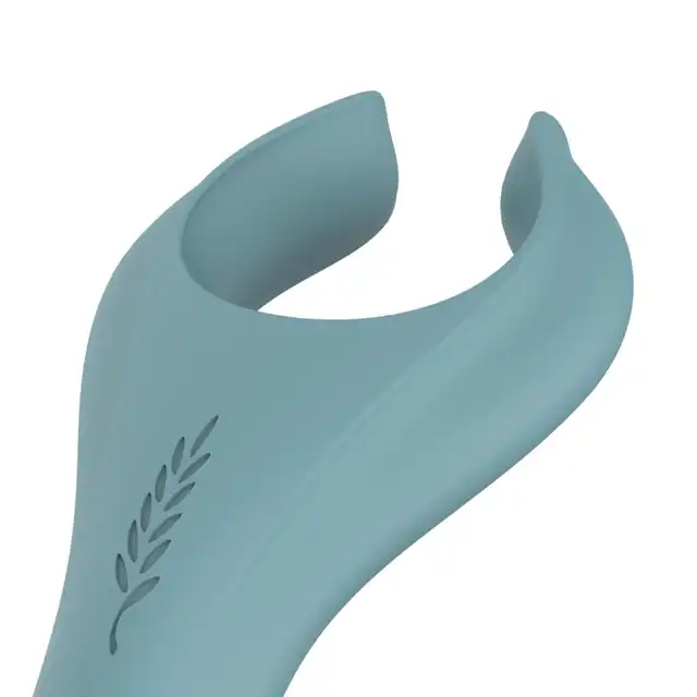 Bloom - The Peony Couple Vibrator Green. Wibrator dla par z dwustronnym użytkowaniem i technologią Swipe