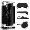 LoveToy - Zestaw BDSM Bondage Kit Deluxe. Zestaw gadżetów BDSM z opaską na oczy oraz wibratorem do punktu G