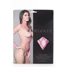 BeWicked - Dancing All Night Bodystocking HP/OS. Kuszące różowe body w formie bodybostocking z kabaretki, szerokie oczka i rozmiar one size