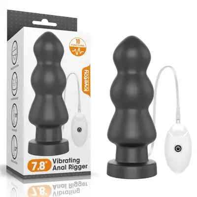LoveToy - Vibrating Anal Rigger. Wibrujący plug analny XXL, wyzwanie, które zabierze Cię na wyżyny przyjemności