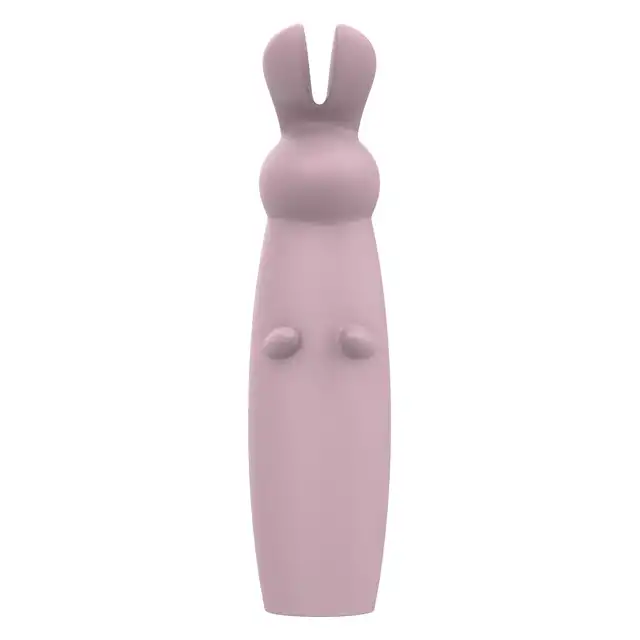 Nude - Hazel Rabbit Massager. Niewielki wibrator z króliczymi uszkami do stymulacji łechtaczki z 10 wibracjami i 3 prędkościami