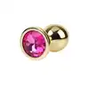 Matrix Mont - Rosy Gem Gold Plug. Róż, elegancja i delikatna stymulacja w rozmiarze M.